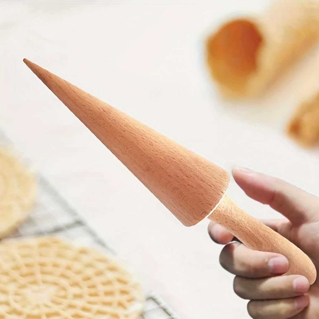 Kitchen Roller Baking - Pastry Roll Decorating Tool Wooden Waffle