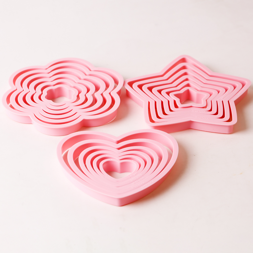1set/3sets Pink Heart Star Flo - đánh giá và giá Baking Kitchen Set