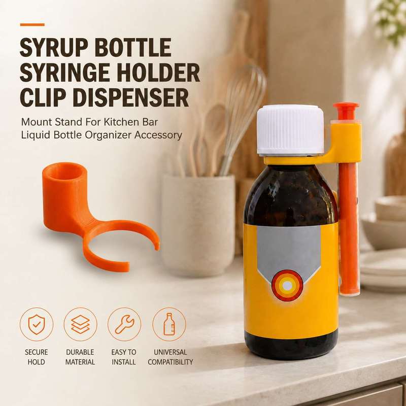 Syrup Bottle Syringe Holder Cl - đánh giá và giá Kitchen Uncle