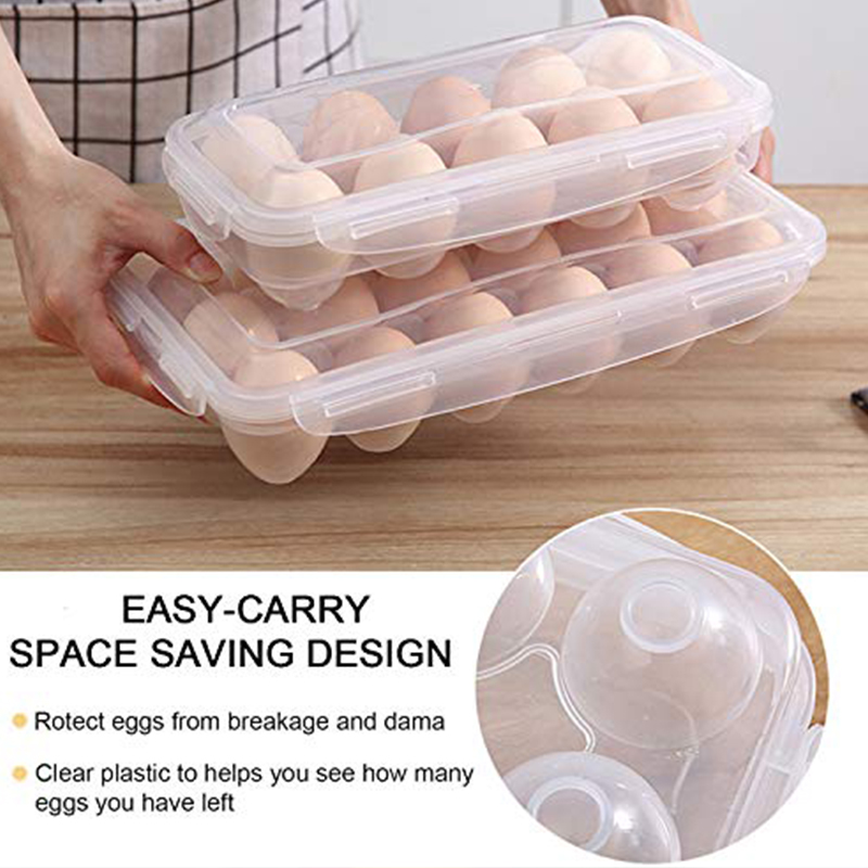 1/2pc 10Grids Egg Storage Box  - đánh giá và giá Kitchen Uncle