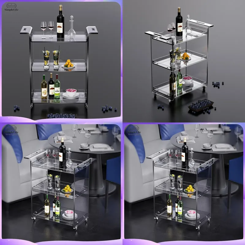 Modern 3-Tier Kitchen Cart wit - đánh giá và giá Kitchen Baking Cart