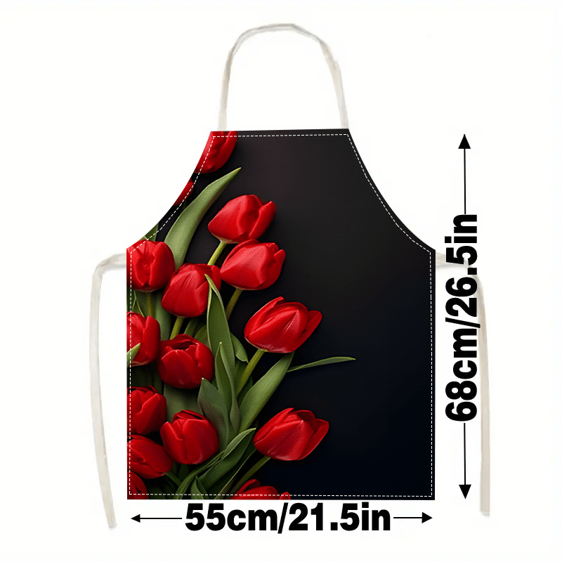 1pc Red Tulip Flower Black Bac - đánh giá và giá Kitchen Baking Background