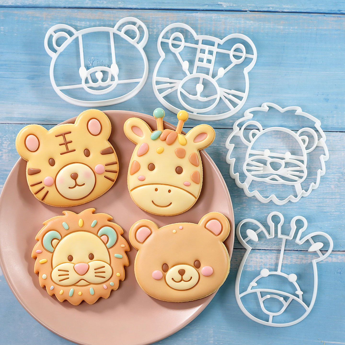 4 Pcs Animal Cookie Cutters Se - đánh giá và giá Baking Kitchen Set