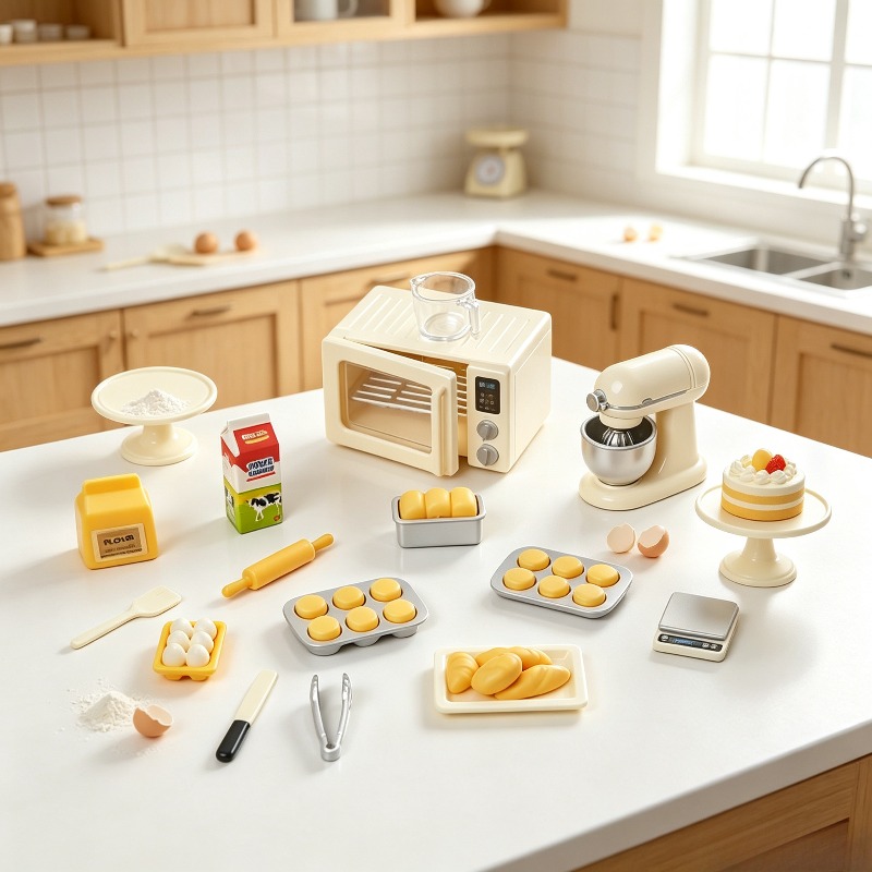 Mini Baking Time Pretend Play  - đánh giá và giá Kitchen Kids Baking Set