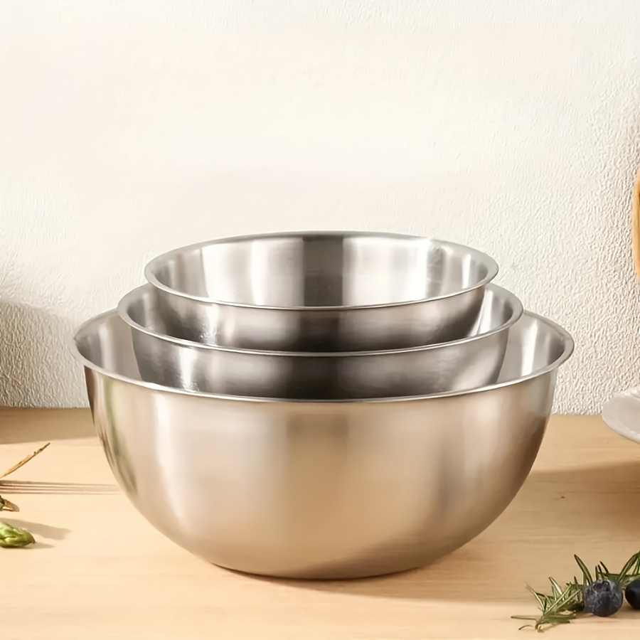 3pcs Stainless Steel Salad Bow - đánh giá và giá Baking Kitchen Set