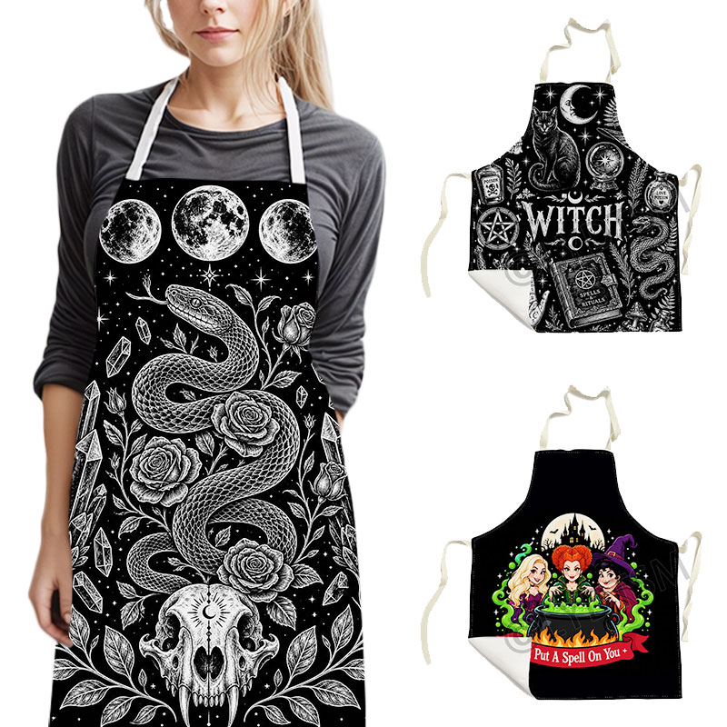 Gothic Witch Occult Apron Snak - đánh giá và giá Kitchen Witch Baking